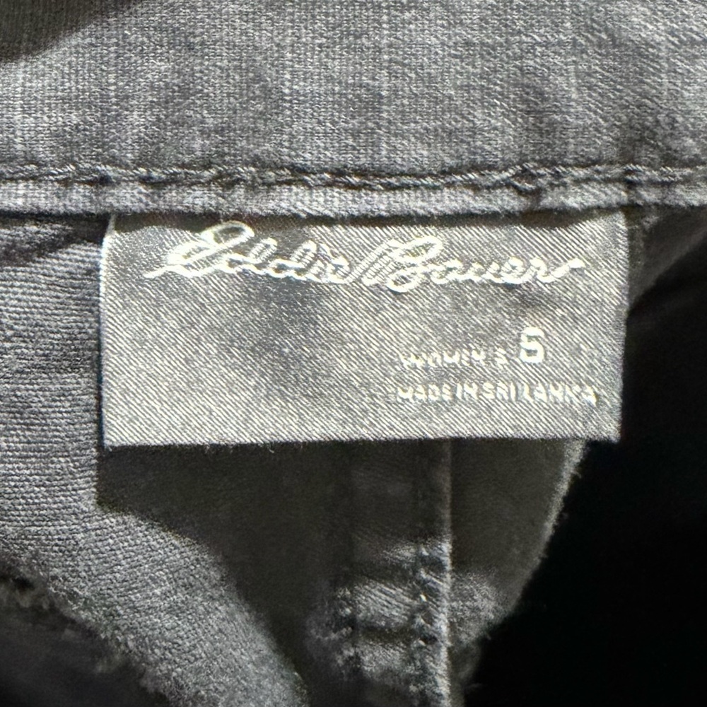 Eddie Bauer Tech Jogger Pants Womens Sz 6 Gray Lightweight Stretch - Picture 2 of 3